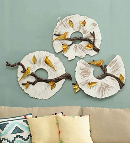 Bird on Panel Home Decor, Multicolor